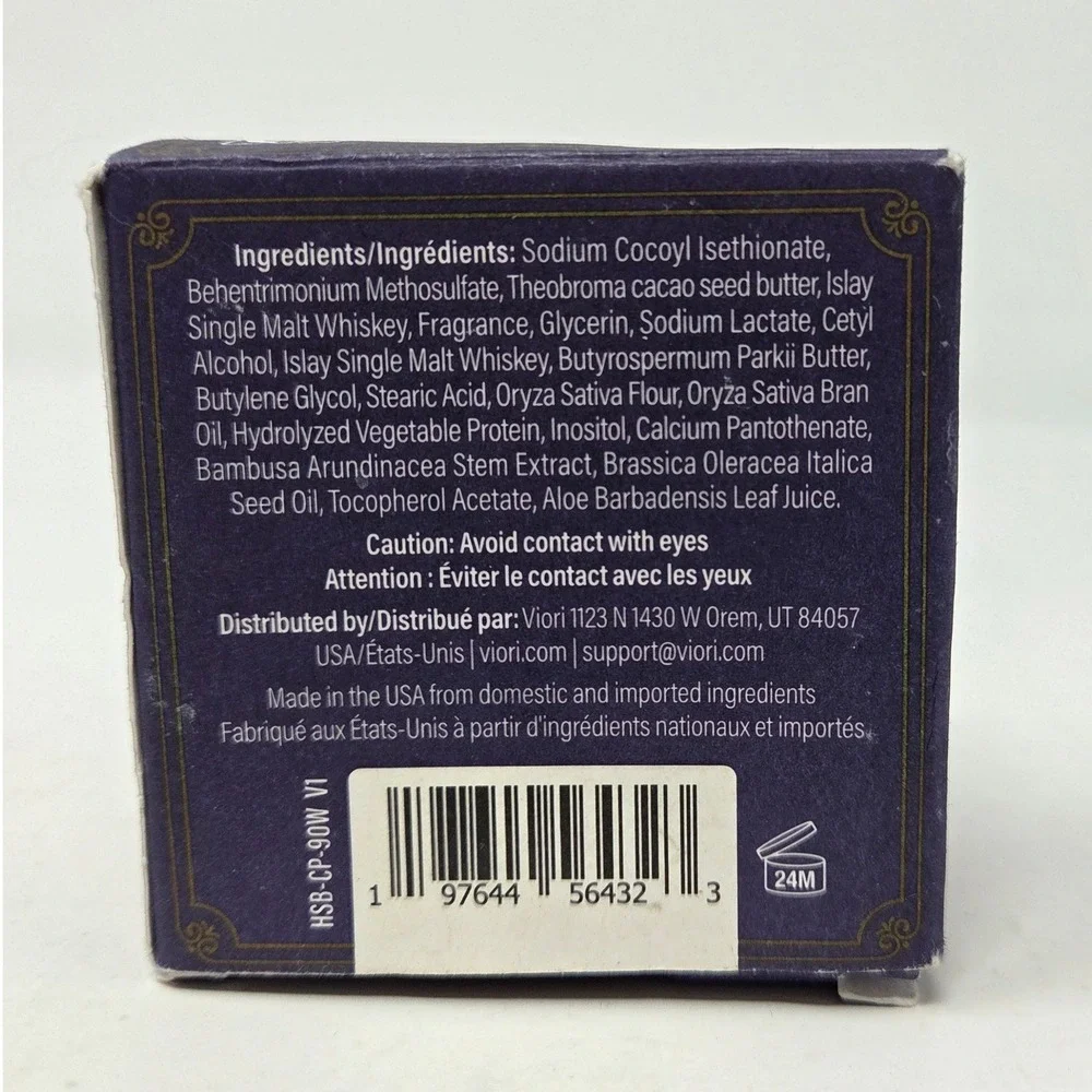 Hamish & Co Islay Whisky Formula Shampoo Bar Charred Patchouli 90g 3.17oz Mens
